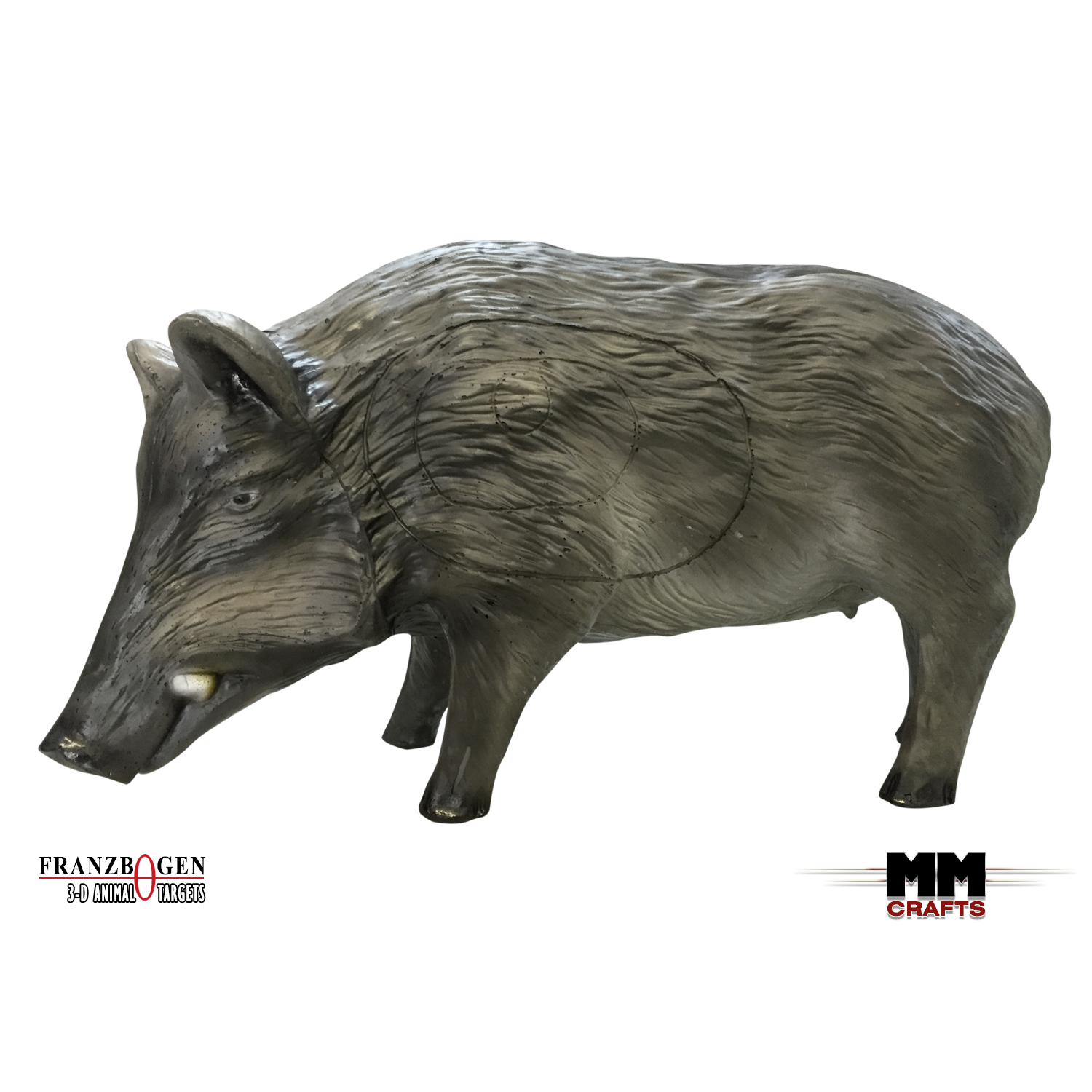 Wildschwein Bache ca 3,5 cm hoch für Krippenfiguren Größe 11-12 cm Holz natur