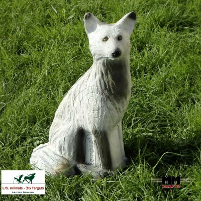 Polarfuchs Zielfigur für den Bogensport